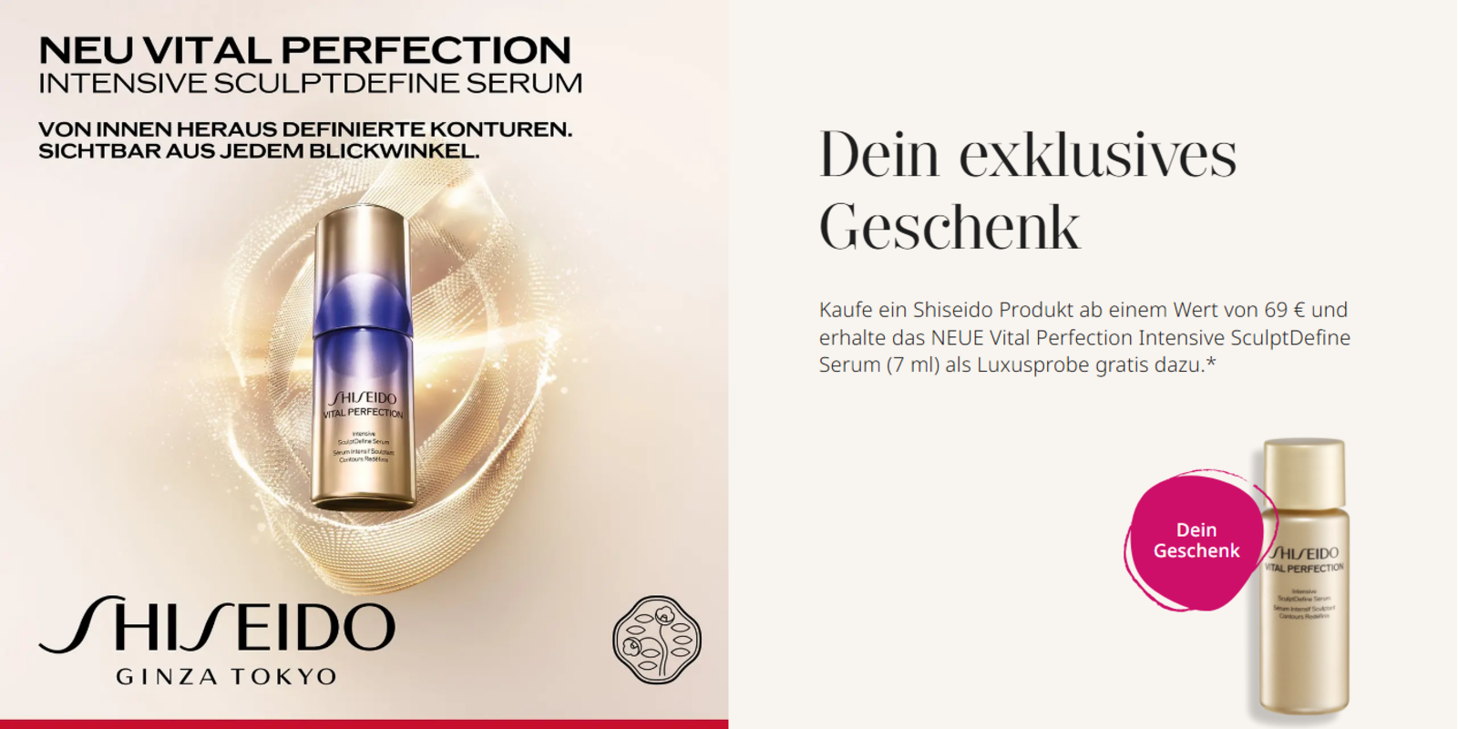 NEU: Vital Perfection Intensive SculptDefine Serum von Shiseido